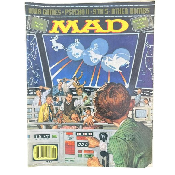 Vintage 1984 MAD Magazine No. 244 Collectible Comedy‎ Satire Comic Book - Picture 1 of 2